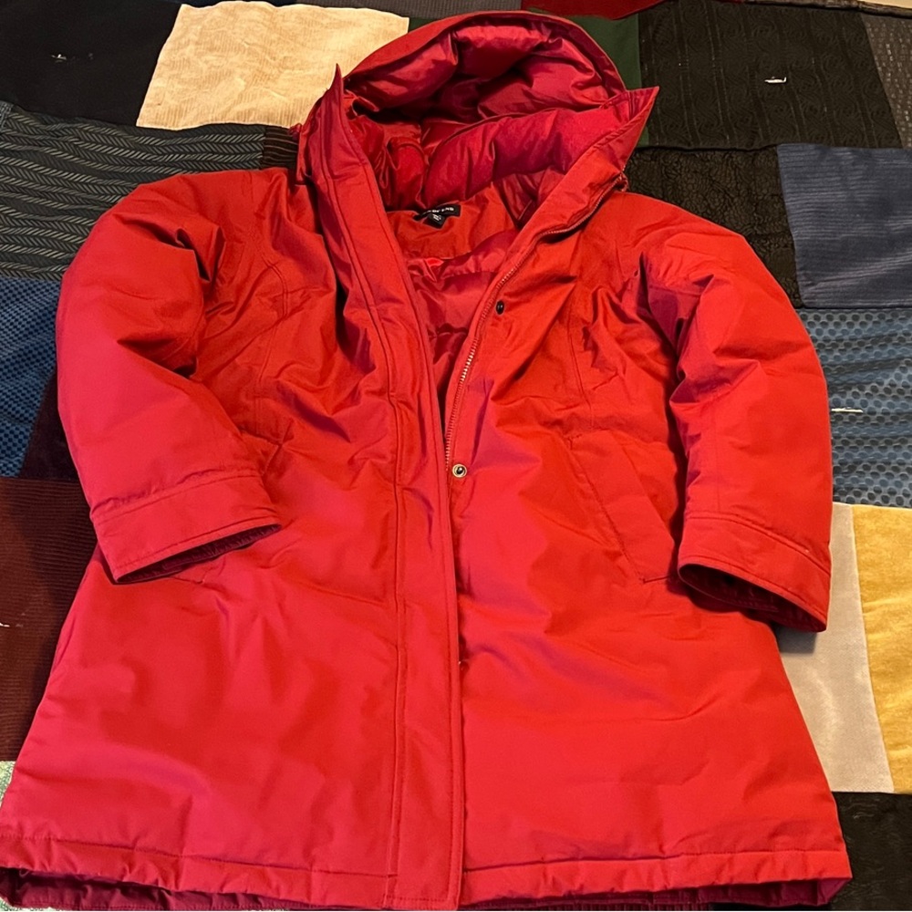 Women’s Lands' End Red Puffer Jacket